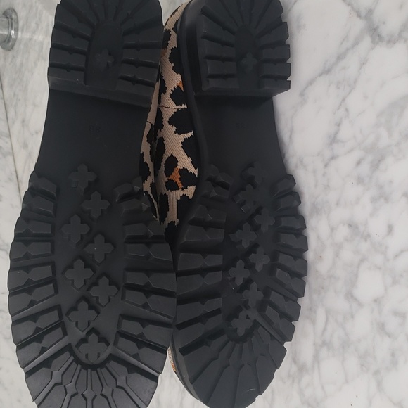 Kate Spade Merigue Boots Forest Feline Cheetah Print Lug Sole Size 8 B - Picture 3 of 6